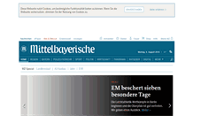 Desktop Screenshot of mittelbayerische.de